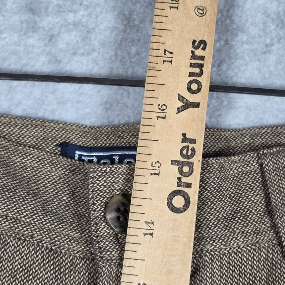 Polo Ralph Lauren Pants Mens 36x30 Dune Brown Vintage Y2k Cargo Straight Tweed